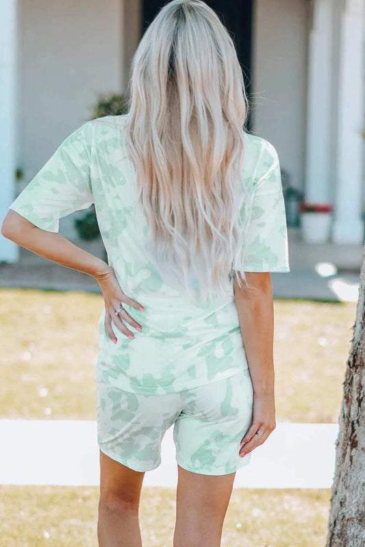 Women Printed Letter Graphic Lounge Set - Trendsi - Flyclothing LLC