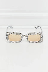 Tortoiseshell Rectangle Polycarbonate Sunglasses - Trendsi - Flyclothing LLC