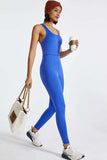 Crisscross Back Wide Strap Active Jumpsuit - Trendsi - Flyclothing LLC