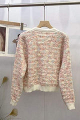 Heathered Button Up Long Sleeve Cardigan - Trendsi - Flyclothing LLC