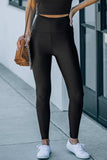 Wide Waistband Slim Fit Leggings - Trendsi - Flyclothing LLC
