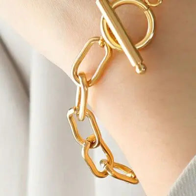 Zircon Titanium Steel Closure Bracelet - Trendsi - Flyclothing LLC