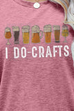 I DO CRAFTS Round Neck T-Shirt - Trendsi - Flyclothing LLC