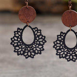 Geometric Cutout Dangle Earrings - Trendsi - Flyclothing LLC