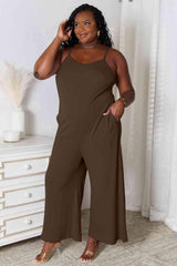Basic Bae Full Size Spaghetti Strap V-Neck Jumpsuit - Trendsi - Flyclothing LLC