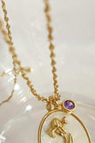 Flower Shell Pendant Copper Necklace - Trendsi - Flyclothing LLC