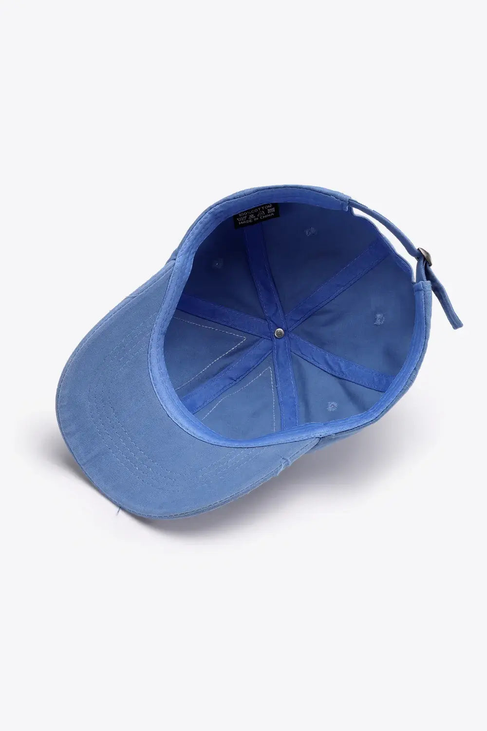 Distressed Adjustable Baseball Cap - Trendsi - Flyclothing LLC