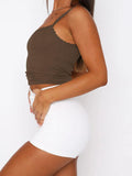 Lace Trim Straight Neck Cami - Trendsi