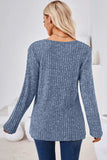 Round Neck Long Sleeve T-Shirt - Trendsi - Flyclothing LLC