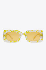 Tortoiseshell Rectangle Polycarbonate Sunglasses - Trendsi - Flyclothing LLC