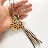 Turquoise Fringe Detail Key Chain - Trendsi - Flyclothing LLC