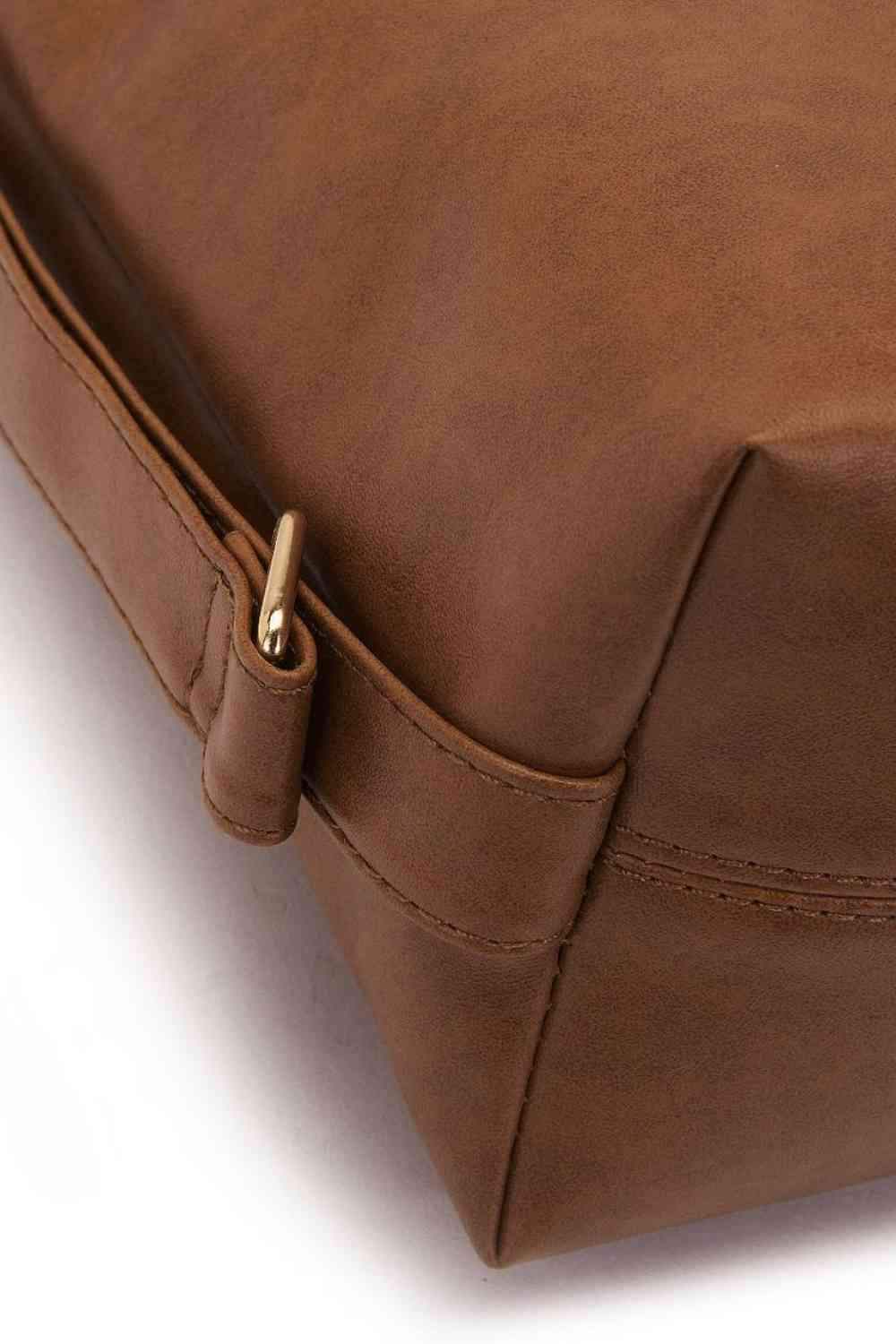 Large PU Leather Crossbody Bag - Trendsi - Flyclothing LLC