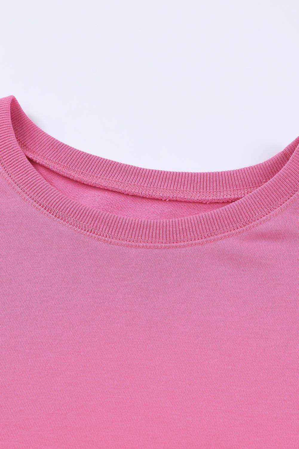Side Slit Drop Shoulder Sweatshirt - Trendsi - Flyclothing LLC