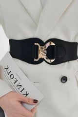 Alloy Buckle Elastic Belt - Trendsi - Flyclothing LLC