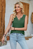 Heathered Notched Wide Strap Tank - Trendsi - Flyclothing LLC