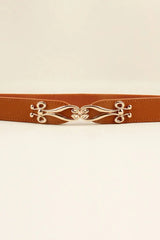 Alloy Buckle Elastic Belt - Trendsi - Flyclothing LLC