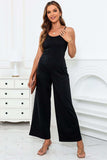 Scoop Neck Wide Leg Jumpsuit with Pockets - Trendsi - Flyclothing LLC