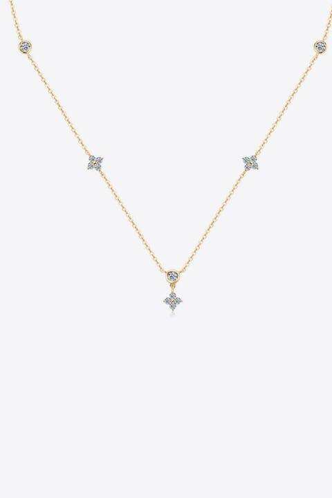 Moissanite 925 Sterling Silver Necklace - Trendsi - Flyclothing LLC