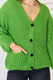 Pocketed Button Up Dropped Shoulder Cardigan - Trendsi - Flyclothing LLC