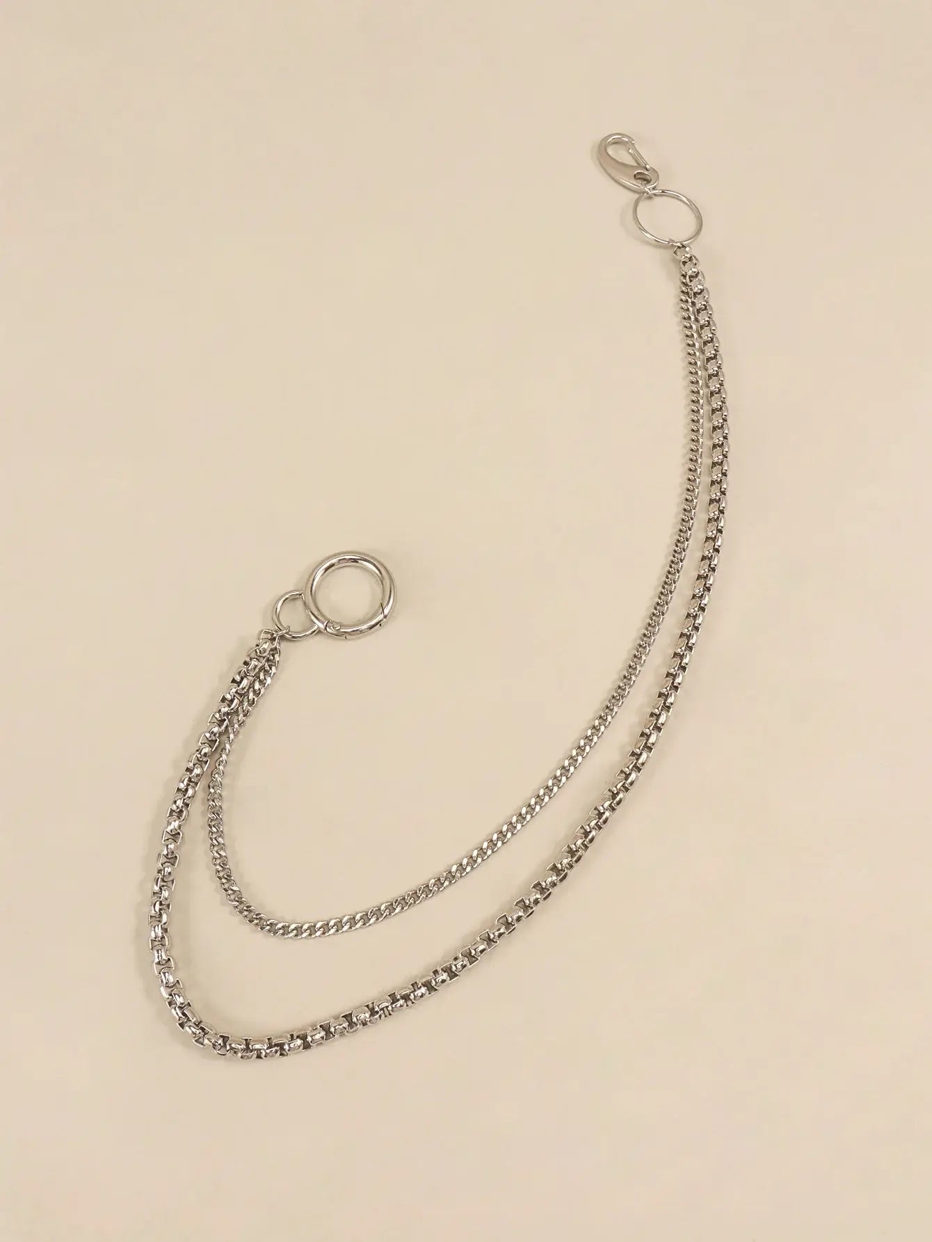 Double-Layered Metal Chain Belt - Trendsi - Flyclothing LLC