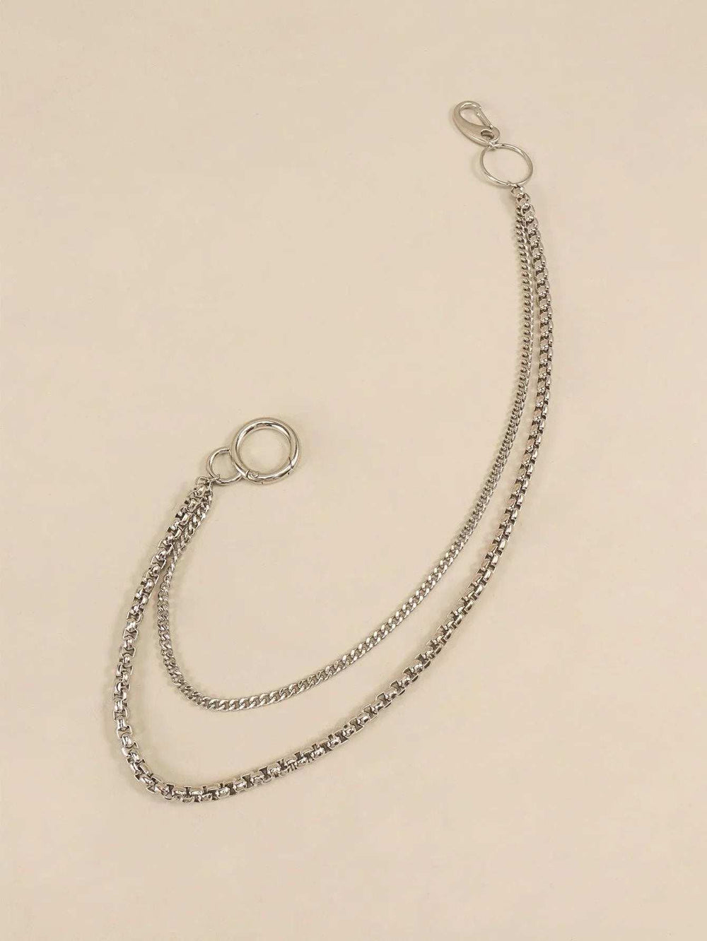 Double-Layered Metal Chain Belt - Trendsi - Flyclothing LLC