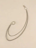 Double-Layered Metal Chain Belt - Trendsi - Flyclothing LLC