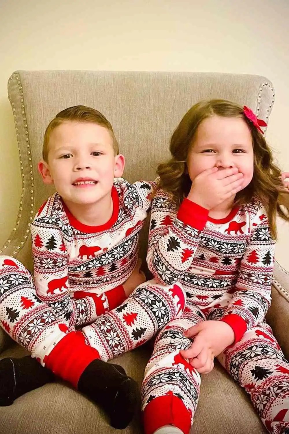 Christmas Long Sleeve Jumpsuit - Trendsi