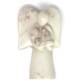 Angel Soapstone Sculpture Holding Dog - SMOLArt - Flyclothing LLC
