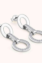 Moissanite 925 Sterling Silver Earrings - Trendsi - Flyclothing LLC