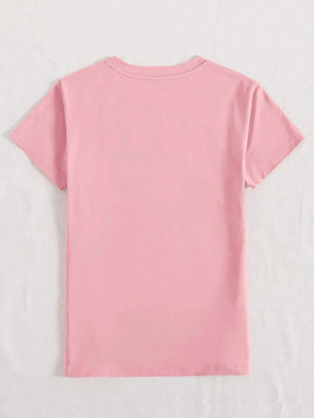 Rabbit Round Neck Short Sleeve T-Shirt - Trendsi - Flyclothing LLC