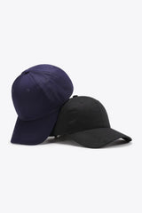 Plain Adjustable Cotton Baseball Cap - Trendsi - Flyclothing LLC
