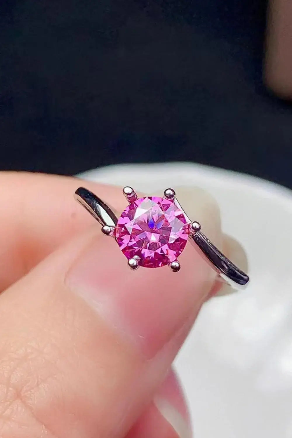 Can't Stop Your Shine 1 Carat Moissanite Ring - Trendsi - Flyclothing LLC