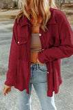 Button Down Long Sleeve Jacket - Trendsi
