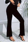 High Waist Long Flare Pants - Trendsi - Flyclothing LLC