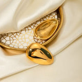 Stainless Steel Teardrop Stud Earrings - Trendsi