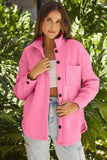 Button Down Collared Jacket - Trendsi - Flyclothing LLC