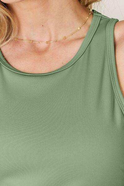 Basic Bae Full Size Round Neck Racerback Tank - Trendsi - Flyclothing LLC