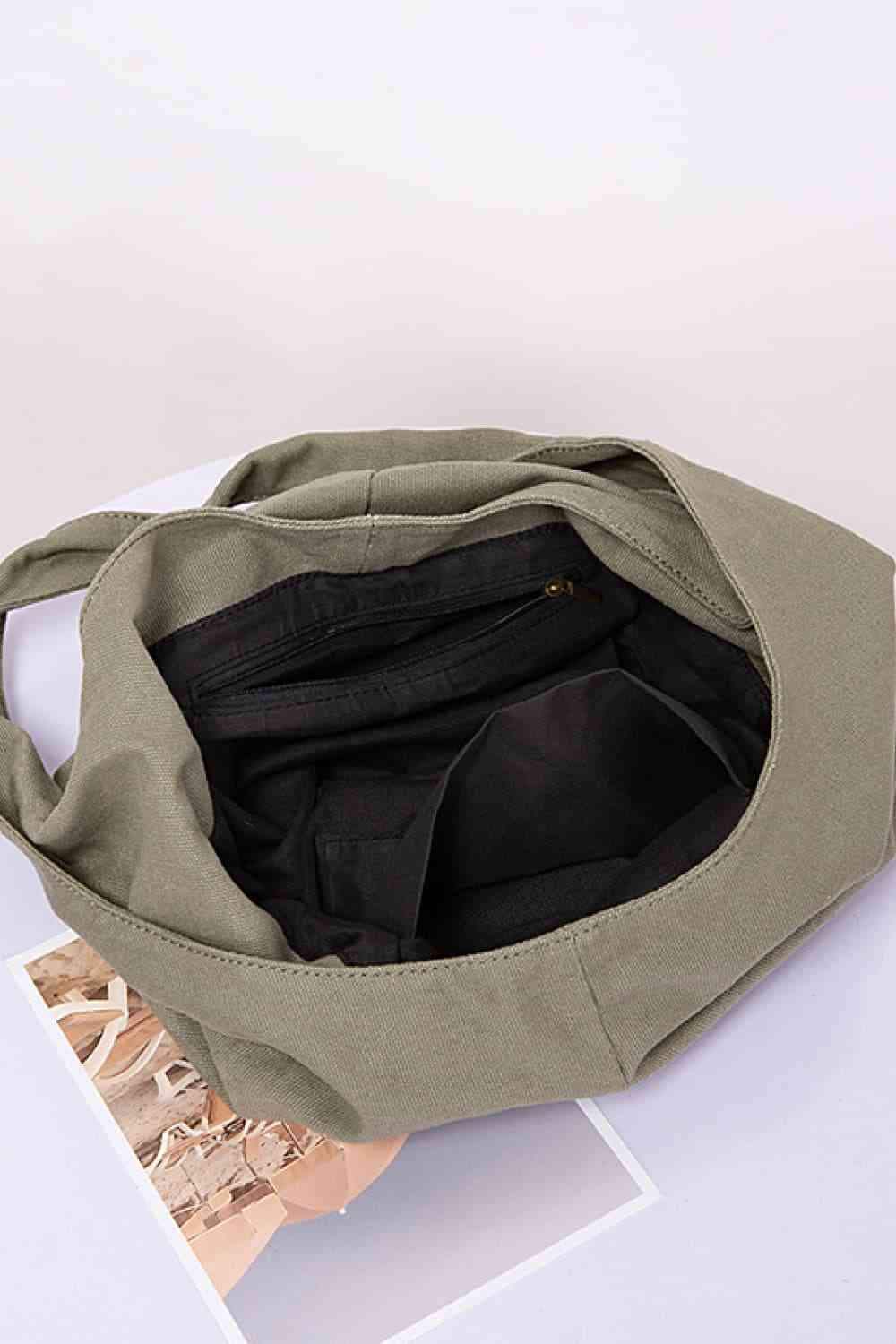 Large Canvas Crossbody Bag - Trendsi - Flyclothing LLC