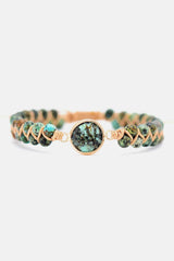 Handmade Beaded Copper Bracelet - Trendsi