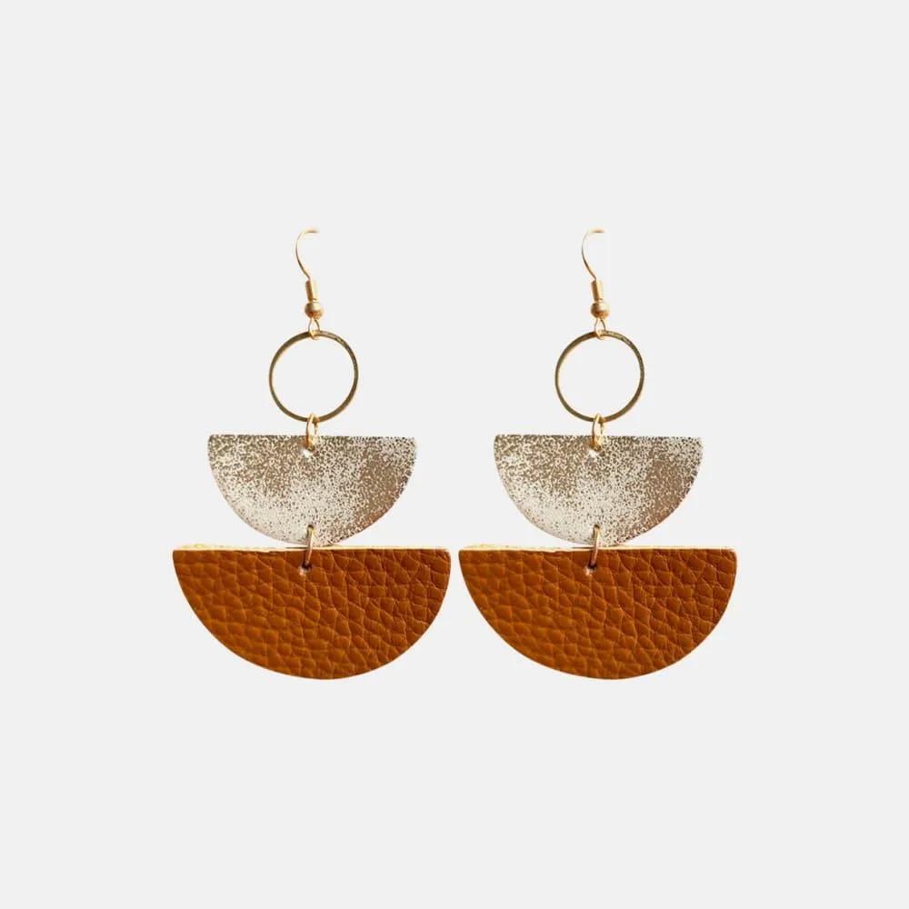 Geometrical Shape Dangle Earrings - Trendsi