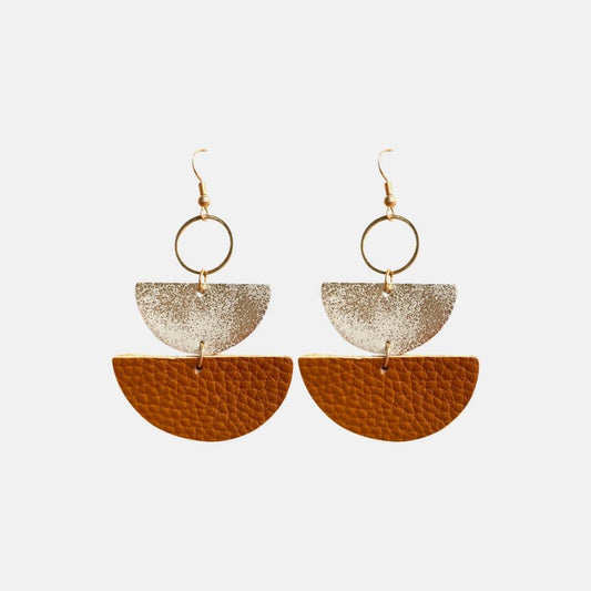 Geometrical Shape Dangle Earrings - Trendsi