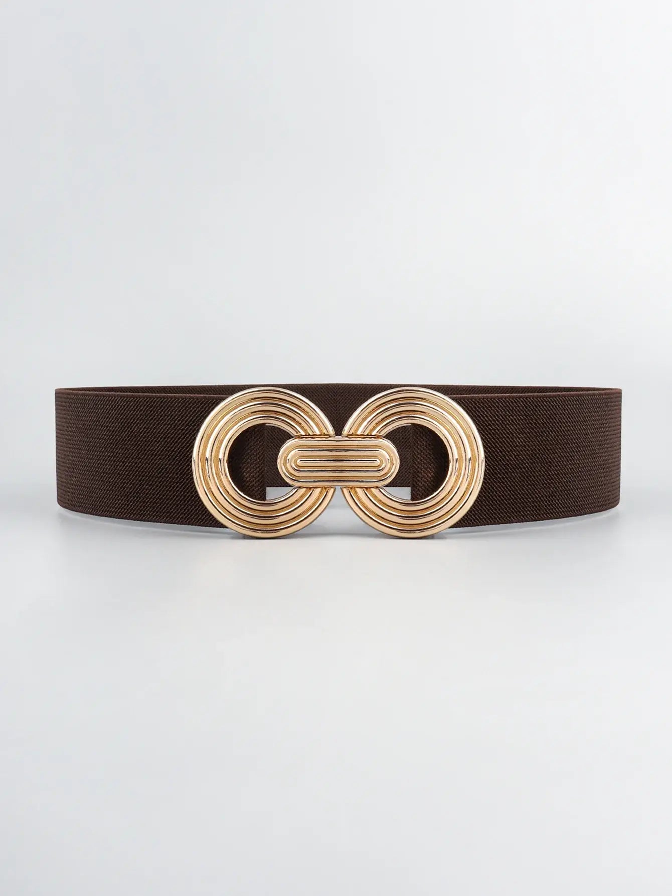 Geometric Buckle Elastic Wide Belt - Trendsi - Flyclothing LLC