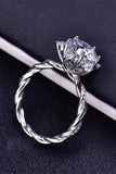Moissanite Twisted Ring - Trendsi