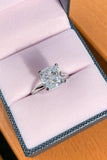3.5 Carat Zircon 4-Prong Ring - Trendsi