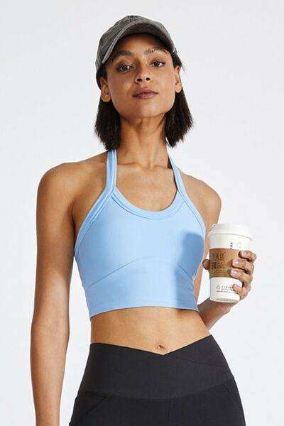 Halter Neck Active Cami - Trendsi - Flyclothing LLC
