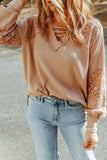 Crisscross V-Neck Waffle-Knit Top - Trendsi - Flyclothing LLC
