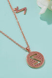 Moissanite U to Z Pendant Necklace - Trendsi - Flyclothing LLC