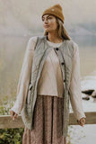 Button Up Pocketed Vest Coat - Trendsi - Flyclothing LLC