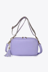 PU Leather Tassel Crossbody Bag - Trendsi - Flyclothing LLC