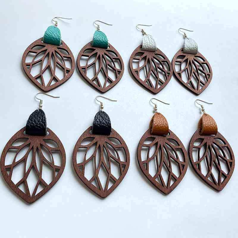Leaf Drop Earrings - Trendsi - Flyclothing LLC